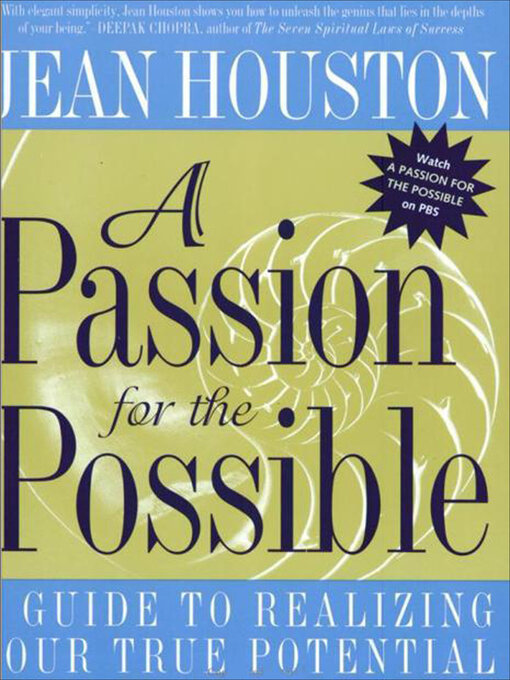 Title details for A Passion For the Possible by Jean Houston - Available